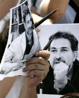 Samir Kassir Mourners Sit-in